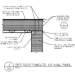 Architectural drawing of residential construction detail.