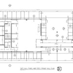 Architectural drawing of a residential floor plan.